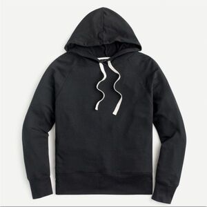 J. Crew Pullover Hoodie in Cloud fleece in Black - Size S